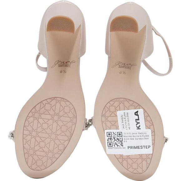 Jewel Badgley Mischka Women's Alyssa Block Heel Sandals US 6.5 - Picture 6 of 6